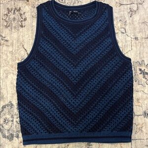Gap Cotten crochet women's Chevron Knit Sweater Vest